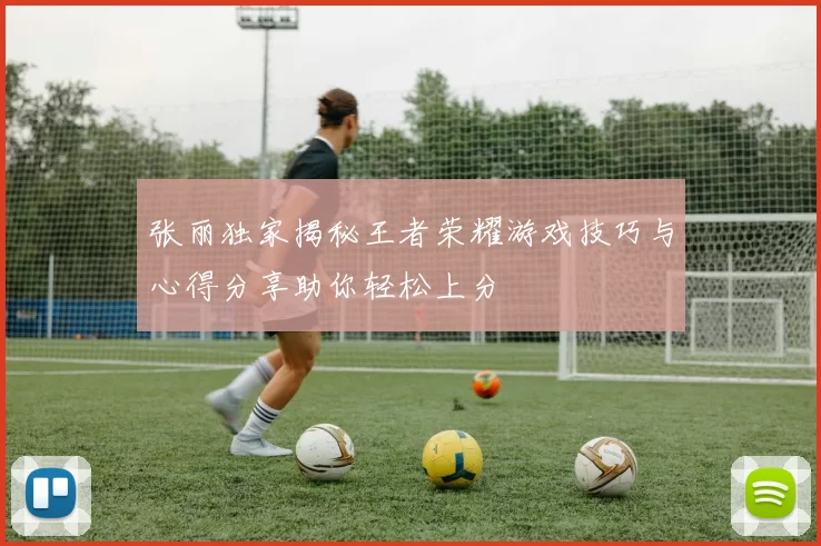张丽独家揭秘王者荣耀游戏技巧与心得分享助你轻松上分